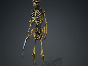 THE DEATH HALLOWEEN 3D MODEL - OBJ - FBX - 3D PRINTING - 3D PROJECT - GAME READY 3D Model