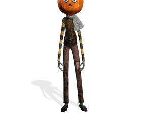 BOY PUMPKIN HALLOWEEN 3D MODEL - OBJ - FBX - 3D PRINTING - 3D PROJECT - GAME READY 3D Model