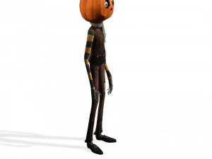 BOY PUMPKIN HALLOWEEN 3D MODEL - OBJ - FBX - 3D PRINTING - 3D PROJECT - GAME READY 3D Model