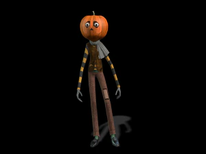 BOY PUMPKIN HALLOWEEN 3D MODEL - OBJ - FBX - 3D PRINTING - 3D PROJECT - GAME READY 3D Model