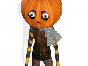 BOY PUMPKIN HALLOWEEN 3D MODEL - OBJ - FBX - 3D PRINTING - 3D PROJECT - GAME READY Modèle 3D