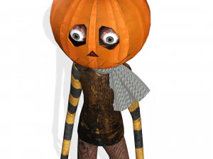 BOY PUMPKIN HALLOWEEN 3D MODEL - OBJ - FBX - 3D PRINTING - 3D PROJECT - GAME READY 3D Model