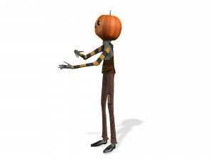 BOY PUMPKIN HALLOWEEN 3D MODEL - OBJ - FBX - 3D PRINTING - 3D PROJECT - GAME READY Modèle 3D