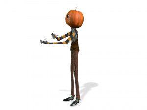 BOY PUMPKIN HALLOWEEN 3D MODEL - OBJ - FBX - 3D PRINTING - 3D PROJECT - GAME READY Modèle 3D
