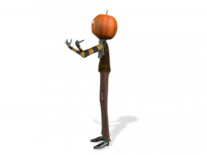 BOY PUMPKIN HALLOWEEN 3D MODEL - OBJ - FBX - 3D PRINTING - 3D PROJECT - GAME READY Modèle 3D