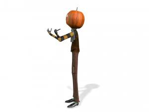 BOY PUMPKIN HALLOWEEN 3D MODEL - OBJ - FBX - 3D PRINTING - 3D PROJECT - GAME READY 3D Model