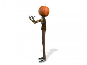 BOY PUMPKIN HALLOWEEN 3D MODEL - OBJ - FBX - 3D PRINTING - 3D PROJECT - GAME READY Modèle 3D