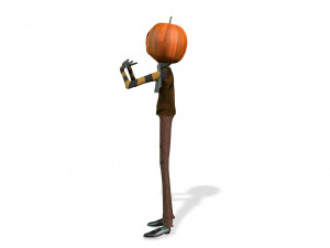 BOY PUMPKIN HALLOWEEN 3D MODEL - OBJ - FBX - 3D PRINTING - 3D PROJECT - GAME READY Modèle 3D