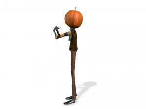 BOY PUMPKIN HALLOWEEN 3D MODEL - OBJ - FBX - 3D PRINTING - 3D PROJECT - GAME READY 3D Model