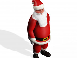 SANTA CLAUS 3D MODEL - OBJ - FBX - 3D PRINTING - 3D PROJECT - GAME READY 3D Model