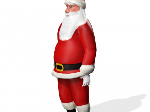 SANTA CLAUS 3D MODEL - OBJ - FBX - 3D PRINTING - 3D PROJECT - GAME READY 3D Модель