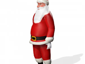 SANTA CLAUS 3D MODEL - OBJ - FBX - 3D PRINTING - 3D PROJECT - GAME READY 3D Model