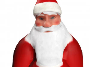 SANTA CLAUS 3D MODEL - OBJ - FBX - 3D PRINTING - 3D PROJECT - GAME READY 3D Model