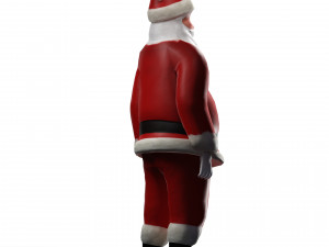 SANTA CLAUS 3D MODEL - OBJ - FBX - 3D PRINTING - 3D PROJECT - GAME READY 3D Модель