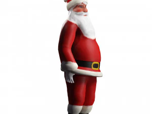 SANTA CLAUS 3D MODEL - OBJ - FBX - 3D PRINTING - 3D PROJECT - GAME READY 3D Model