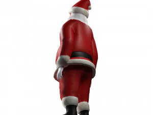 SANTA CLAUS 3D MODEL - OBJ - FBX - 3D PRINTING - 3D PROJECT - GAME READY 3D Model