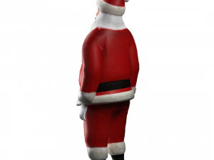 SANTA CLAUS 3D MODEL - OBJ - FBX - 3D PRINTING - 3D PROJECT - GAME READY 3D Model
