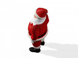 SANTA CLAUS 3D MODEL - OBJ - FBX - 3D PRINTING - 3D PROJECT - GAME READY 3D Model