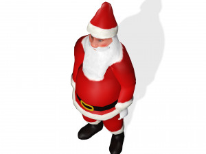 SANTA CLAUS 3D MODEL - OBJ - FBX - 3D PRINTING - 3D PROJECT - GAME READY 3D Модель