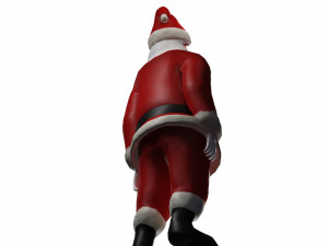 SANTA CLAUS 3D MODEL - OBJ - FBX - 3D PRINTING - 3D PROJECT - GAME READY 3D Модель