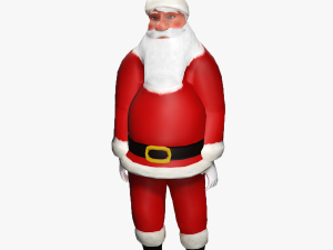 SANTA CLAUS 3D MODEL - OBJ - FBX - 3D PRINTING - 3D PROJECT - GAME READY 3D Модель