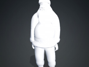 SANTA CLAUS 3D MODEL - OBJ - FBX - 3D PRINTING - 3D PROJECT - GAME READY 3D Модель