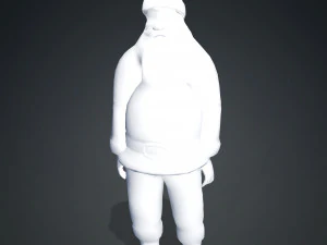 SANTA CLAUS 3D MODEL - OBJ - FBX - 3D PRINTING - 3D PROJECT - GAME READY 3D Model