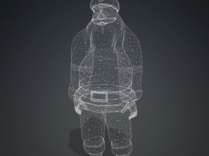 SANTA CLAUS 3D MODEL - OBJ - FBX - 3D PRINTING - 3D PROJECT - GAME READY 3D Модель