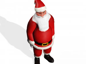 SANTA CLAUS 3D MODEL - OBJ - FBX - 3D PRINTING - 3D PROJECT - GAME READY 3D Model