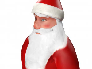 SANTA CLAUS 3D MODEL - OBJ - FBX - 3D PRINTING - 3D PROJECT - GAME READY 3D Model