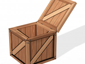 WOODEN BOX FOR 3D PRINTING OBJ 3D AND FBX BOX WOODEN WOODENBOX Modèle 3D
