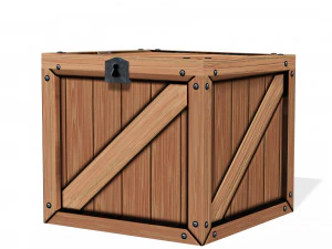 WOODEN BOX FOR 3D PRINTING OBJ 3D AND FBX BOX WOODEN WOODENBOX 3D Model