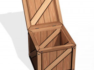 WOODEN BOX FOR 3D PRINTING OBJ 3D AND FBX BOX WOODEN WOODENBOX Modèle 3D