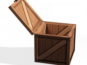 WOODEN BOX FOR 3D PRINTING OBJ 3D AND FBX BOX WOODEN WOODENBOX Modèle 3D
