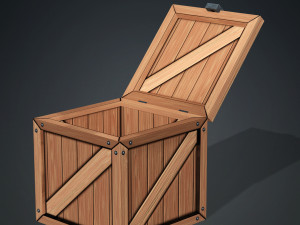 WOODEN BOX FOR 3D PRINTING OBJ 3D AND FBX BOX WOODEN WOODENBOX Modèle 3D