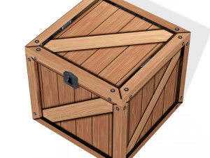 WOODEN BOX FOR 3D PRINTING OBJ 3D AND FBX BOX WOODEN WOODENBOX 3D Model