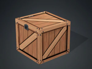 WOODEN BOX FOR 3D PRINTING OBJ 3D AND FBX BOX WOODEN WOODENBOX 3D Model