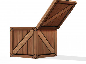 WOODEN BOX FOR 3D PRINTING OBJ 3D AND FBX BOX WOODEN WOODENBOX Modèle 3D