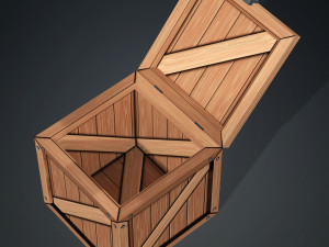 WOODEN BOX FOR 3D PRINTING OBJ 3D AND FBX BOX WOODEN WOODENBOX Modèle 3D