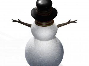 SNOWMAN 3D MODEL - OBJ - FBX - 3D PRINTING - 3D PROJECT - SNOWMAN 3D Model