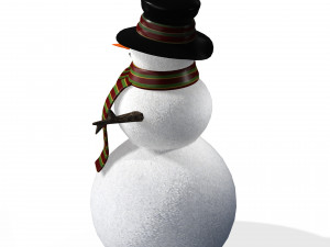SNOWMAN 3D MODEL - OBJ - FBX - 3D PRINTING - 3D PROJECT - SNOWMAN 3D Model