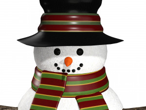 SNOWMAN 3D MODEL - OBJ - FBX - 3D PRINTING - 3D PROJECT - SNOWMAN 3D Model
