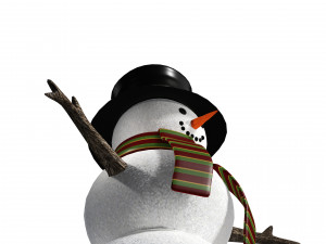 SNOWMAN 3D MODEL - OBJ - FBX - 3D PRINTING - 3D PROJECT - SNOWMAN 3D Model