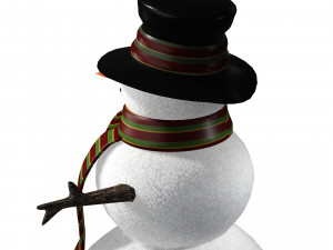 SNOWMAN 3D MODEL - OBJ - FBX - 3D PRINTING - 3D PROJECT - SNOWMAN 3D Model