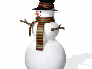 SNOWMAN 3D MODEL - OBJ - FBX - 3D PRINTING - 3D PROJECT - SNOWMAN 3D Model