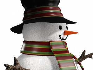 SNOWMAN 3D MODEL - OBJ - FBX - 3D PRINTING - 3D PROJECT - SNOWMAN 3D Model