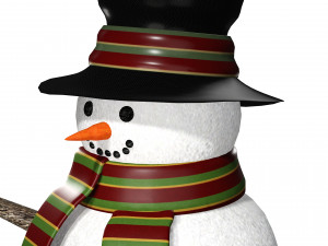 SNOWMAN 3D MODEL - OBJ - FBX - 3D PRINTING - 3D PROJECT - SNOWMAN 3D Model