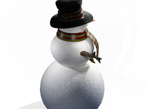 SNOWMAN 3D MODEL - OBJ - FBX - 3D PRINTING - 3D PROJECT - SNOWMAN 3D Model