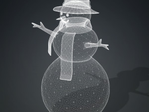 SNOWMAN 3D MODEL - OBJ - FBX - 3D PRINTING - 3D PROJECT - SNOWMAN 3D Model