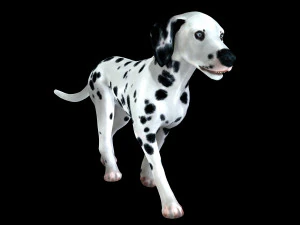DOG Dalmatian CANINE Dog 3D Model
